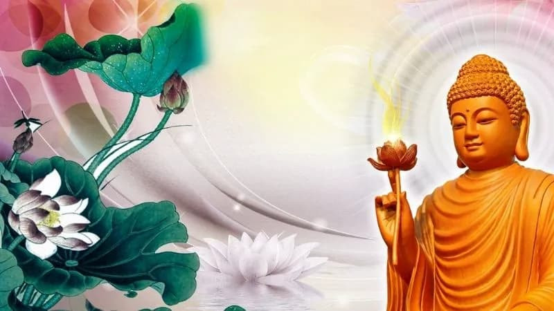 ảnh phật a di đà cổ kính