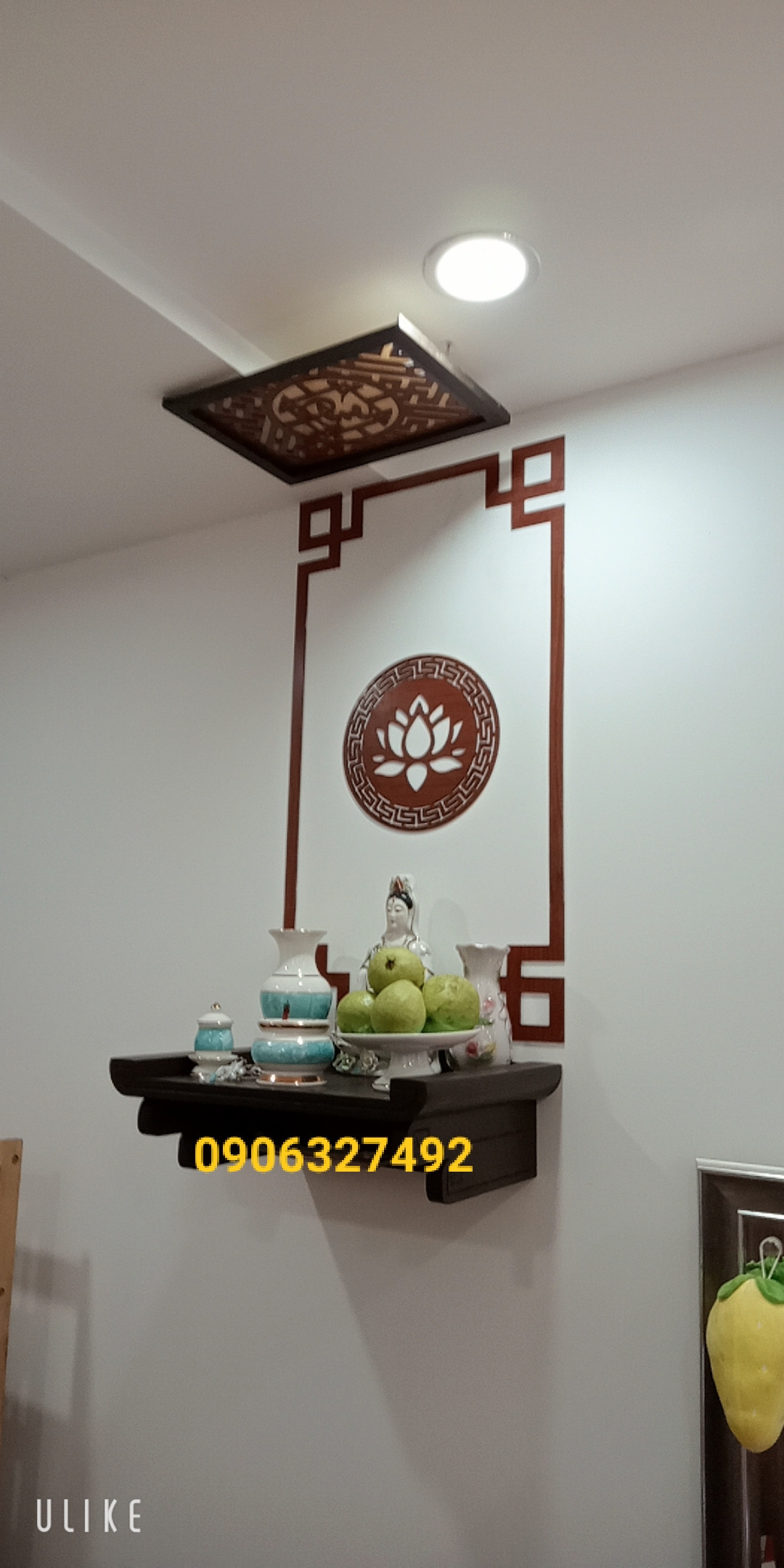 Bàn thờ mẹ Quan Âm nhỏ