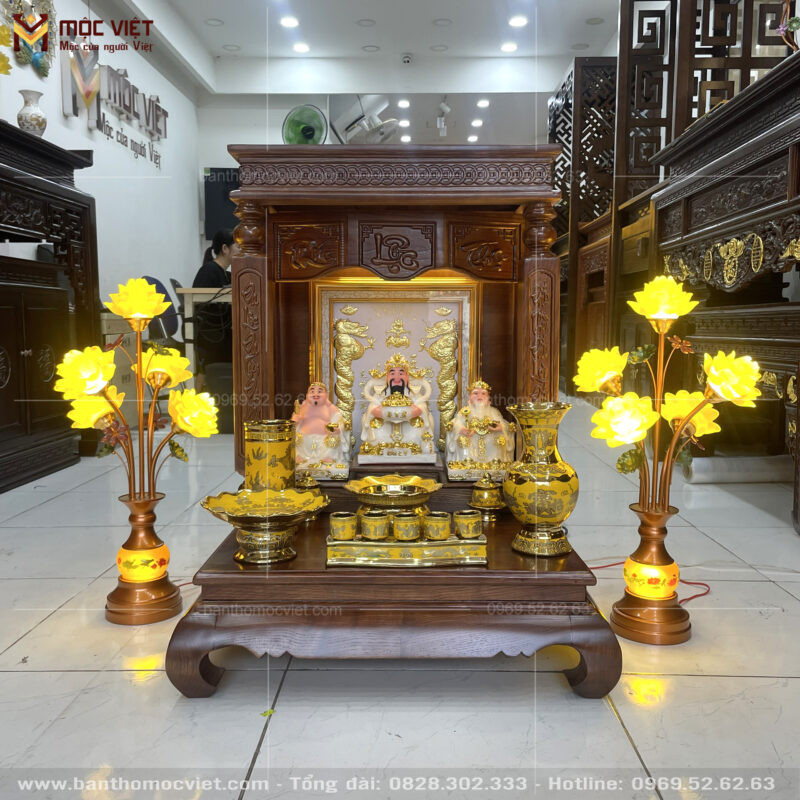 bàn thờ ông địa thiáº¿t káº¿ cháº¯c cháº¯n hiá»‡n Ä‘áº¡i