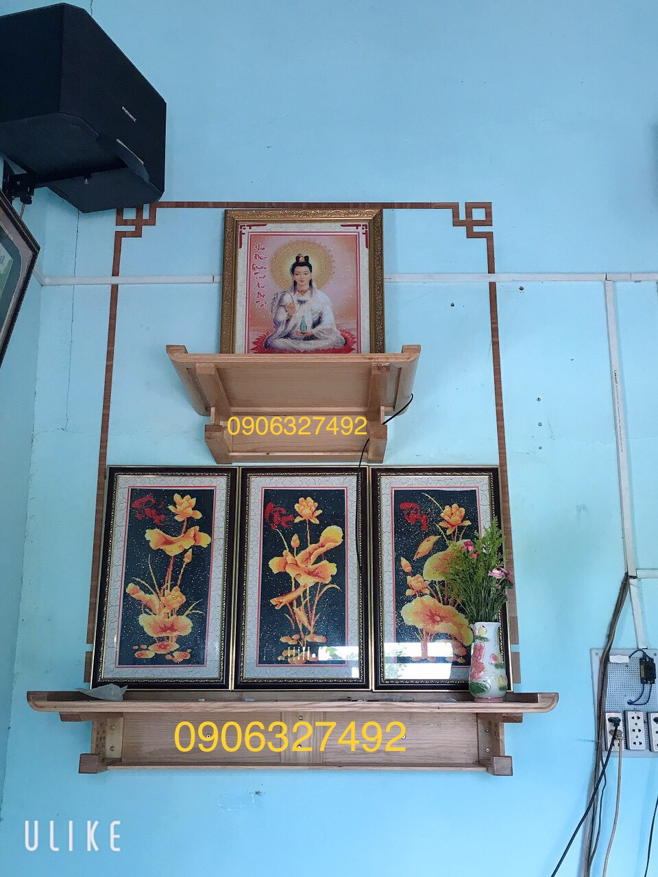 Bàn thờ Phật Bà Quan Âm tại nhà