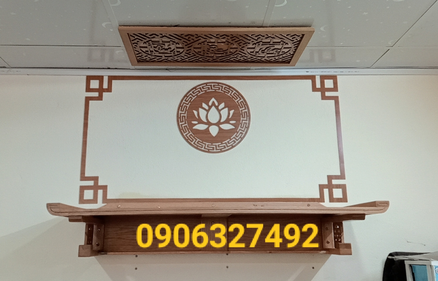 Bàn thờ Phật Quan Âm kích thước lớn cho không gian rộng