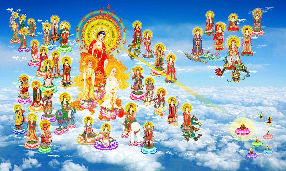 Biểu tượng về cõi vô sắc giới, nơi không còn hình sắc mà chỉ còn tâm thức
