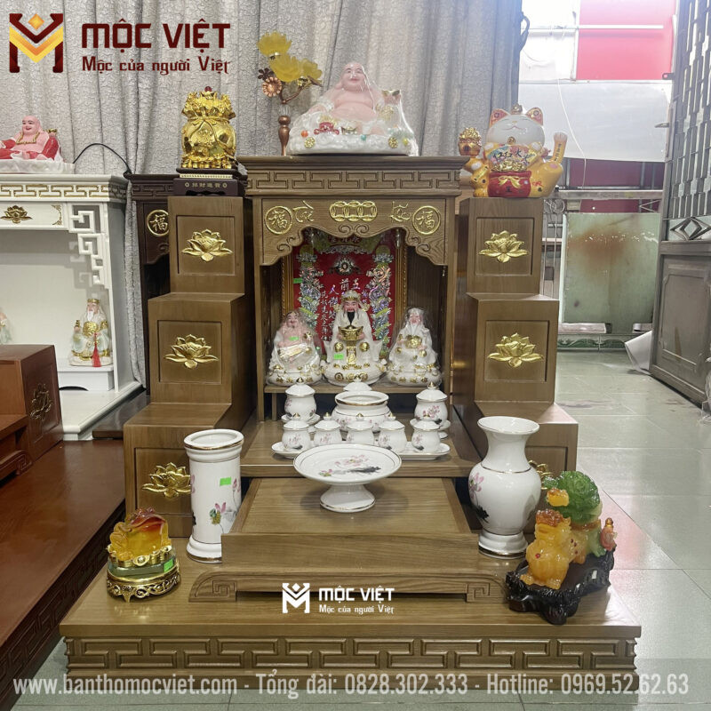 Bộ combo bàn thờ Thần Tài Thổ Địa hiện đại, mẫu mới nhất
