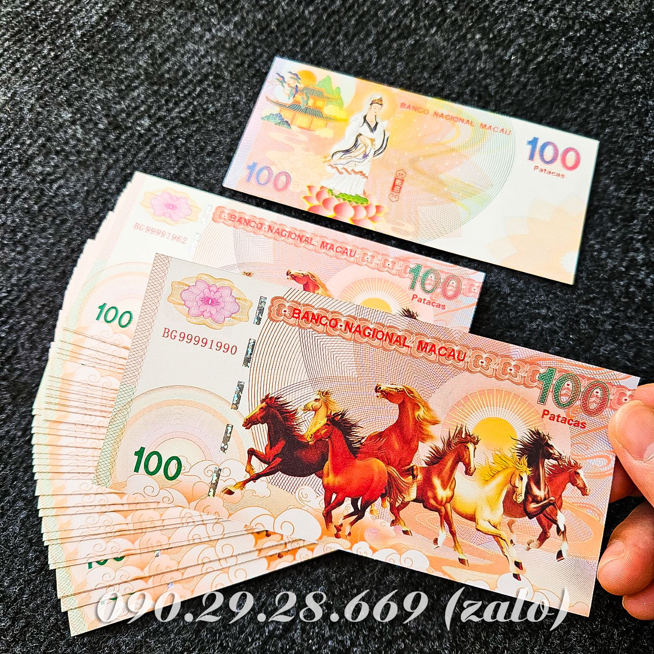 Bộ sưu tập nhiều tờ tiền lưu niệm hình Phật Quan Âm