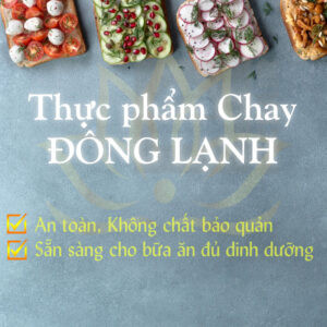 Các loại thực phẩm chay đông lạnh đa dạng tại cửa hàng