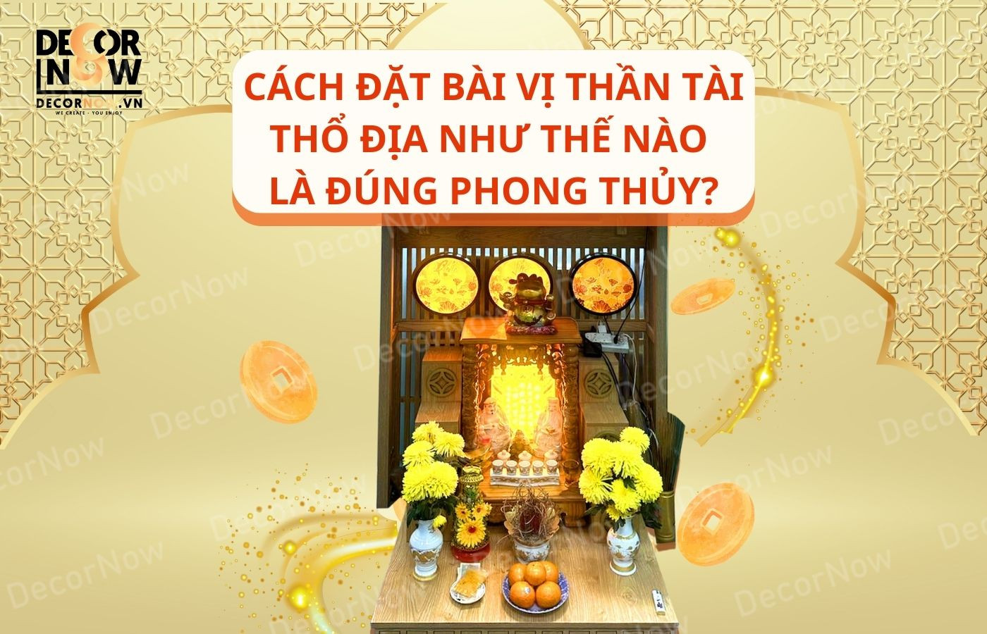 Cách đặt Bài vị Thần Tài Thổ Địa đúng phong thủy