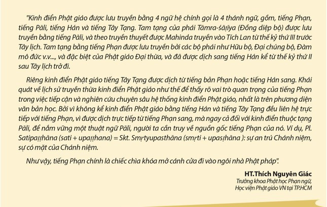 Chân dung Hòa thượng Thích Nguyên Giác, chuyên gia nghiên cứu tiếng Phạn