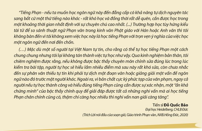 Chân dung Tiến sĩ Đỗ Quốc Bảo, người có công biên dịch tài liệu tiếng Phạn