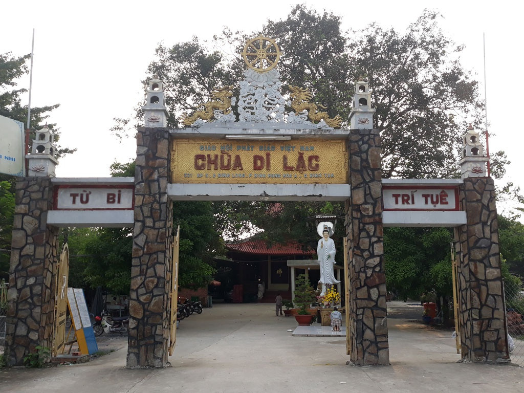 Chánh điện chùa Di Lặc, nơi các đôi uyên ương thực hiện lễ hằng thuận
