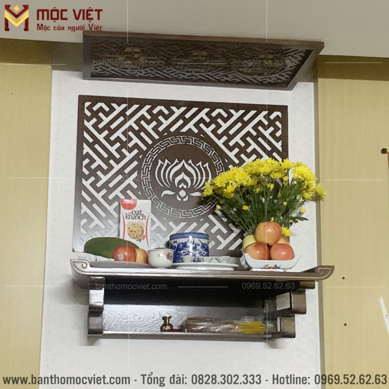 Chiều cao bàn thờ treo tường hợp lý cho căn hộ chung cư