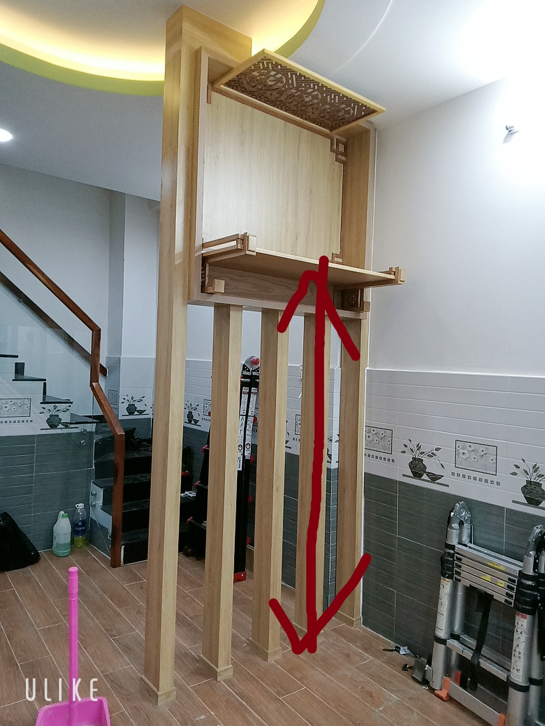 Chiều cao lắp đặt bàn thờ Phật Bà Quan Âm