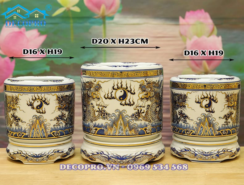 Chọn kích cỡ mẫu bát hương đẹp phù hợp bàn thờ gia tiên