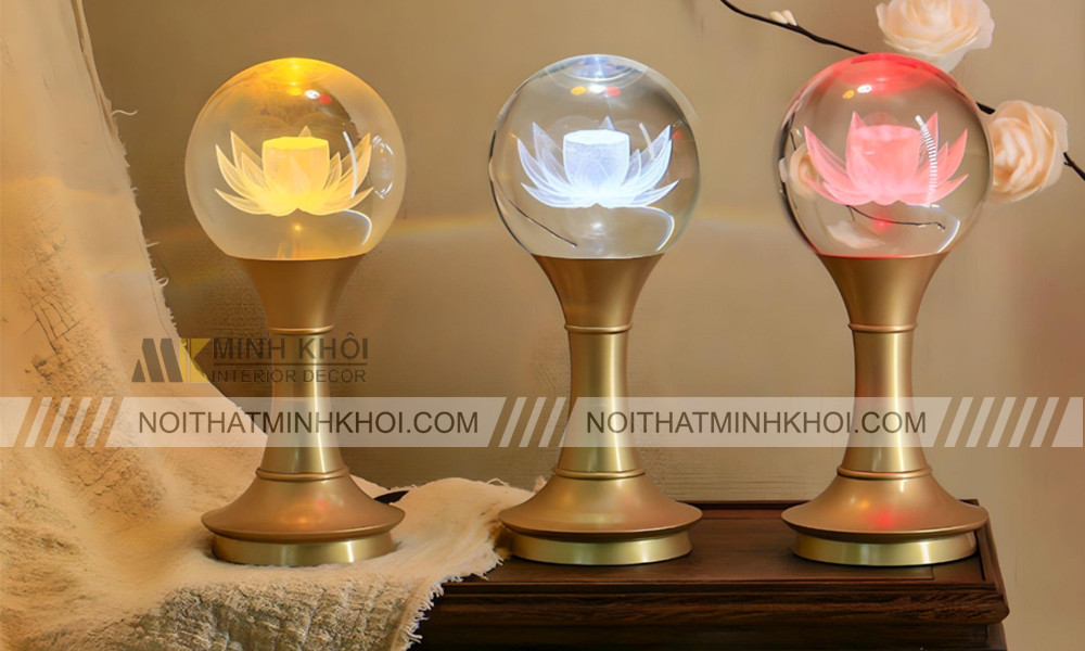 Đảm bảo an toàn điện khi sử dụng đèn hoa sen bàn thờ