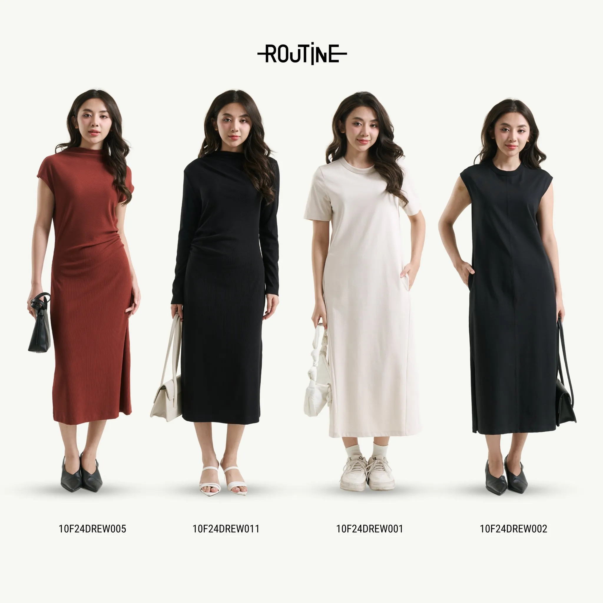 Đầm dài thanh lịch qua gối