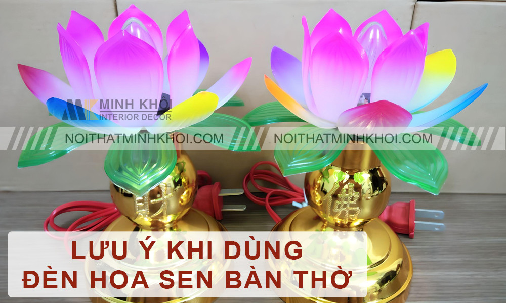 Đèn hoa sen bàn thờ truyền thống và ý nghĩa tâm linh
