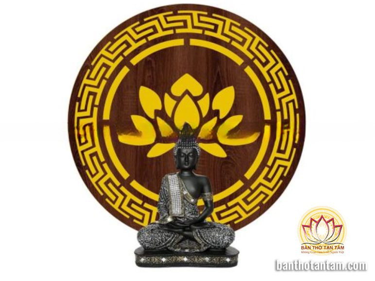 Đèn tròn in tranh trúc chỉ hoa sen, phụ kiện trang trí bàn thờ mang vẻ đẹp thanh tao