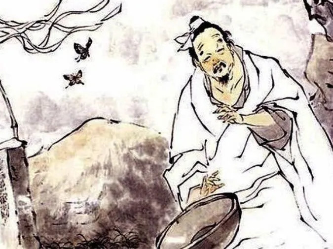 Hai người đang đàm đạo, tượng trưng cho việc thảo luận về ý nghĩa đạo lý là gì và lối sống có đạo đức