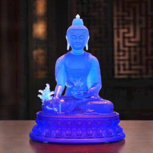 Hình Phật Dược Sư Lưu Ly màu xanh dương 31cm
