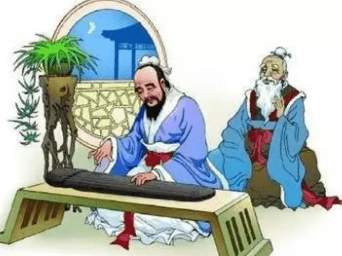 Khổng Tử chơi đàn bên Tương Tử, hình ảnh minh họa cho sự học tập chuyên sâu