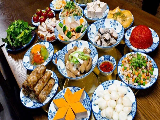 Mâm cơm ngày giỗ ở miền Bắc