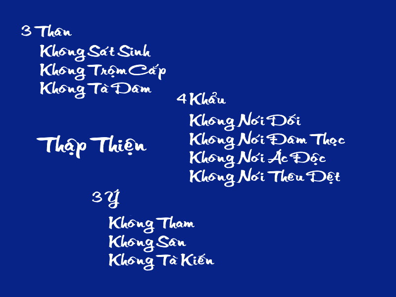 Minh họa 10 thiện pháp, hướng dẫn tu tập thập thiện là gì trong Phật giáo