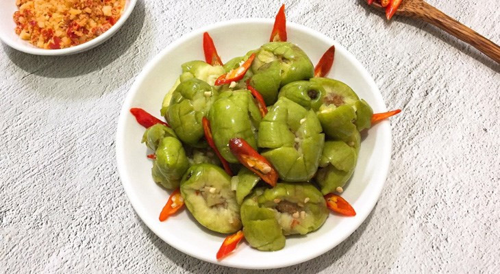 Món cà na đập chua ngọt