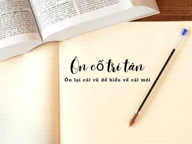 Người đang đọc sách với vẻ mặt suy tư, biểu tượng của sự ôn cố tri tân