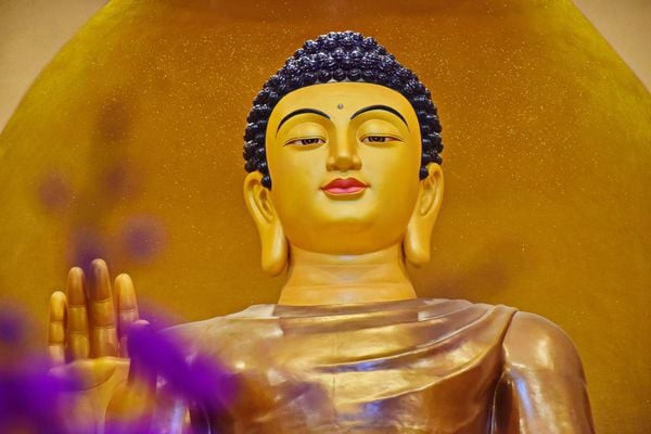 Nụ cười và ánh mắt thể hiện lời nói ái ngữ từ tâm hồn thanh tịnh