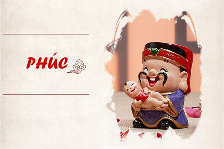 Ông Phúc tượng trưng cho hạnh phúc và con cháu đầy đàn