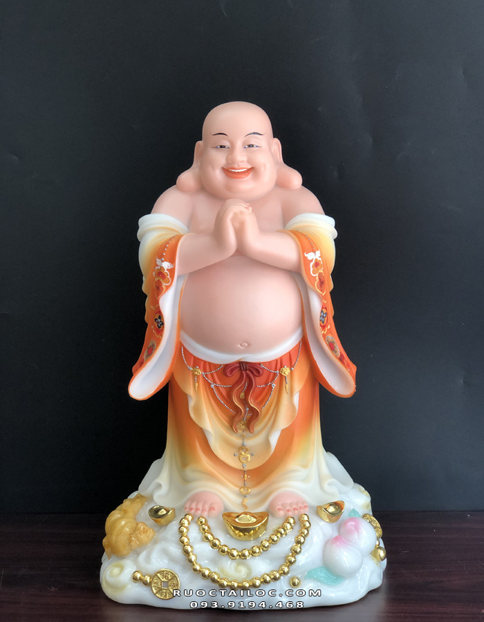 Phật Di Lặc hình nền chúc phúc áo Anu đẹp