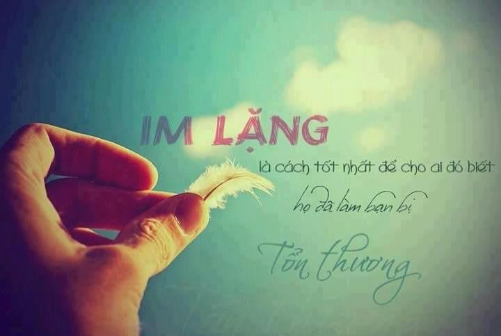 Sự im lặng biểu hiện nỗi buồn sâu kín và tổn thương tinh thần