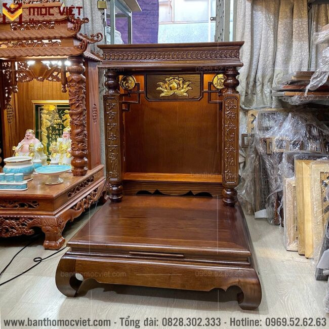 Thiết kế bàn thờ ông địa chắc chắn, hoa văn sắc nét