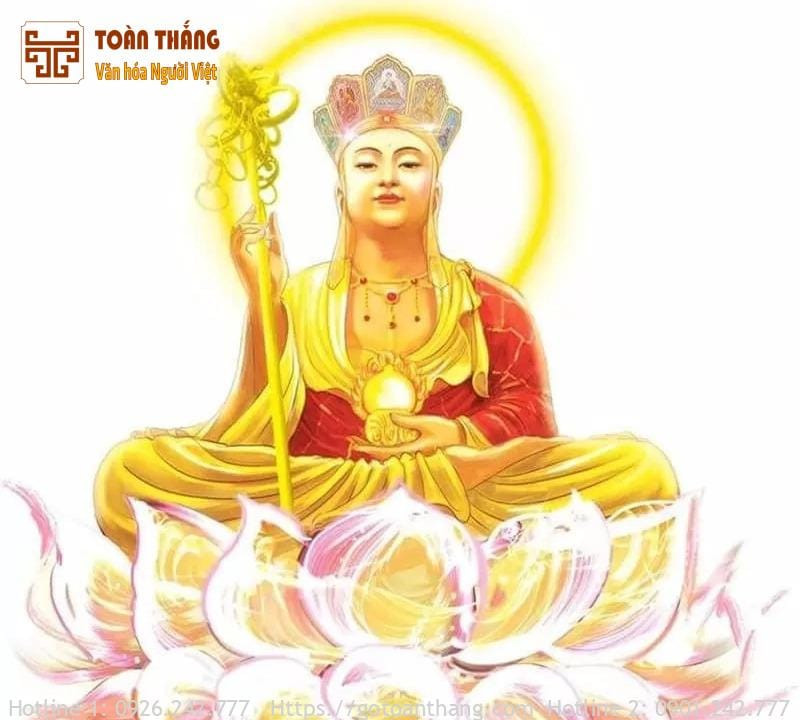 Thờ Địa Tạng Bồ Tát tại nhà cầu mong sự bình an
