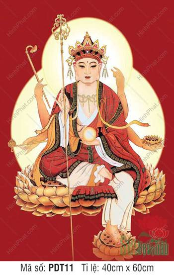 Tranh Địa Tạng Vương Bồ Tát đẹp
