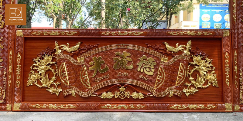Tranh Hoành Phi Câu Đối Đức Lưu Quang mang ý nghĩa sâu sắc