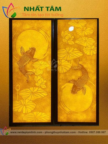 Tranh trúc chỉ cá chép