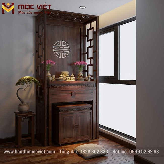 Tủ Thờ Gỗ Tự Nhiên Chung Cư
