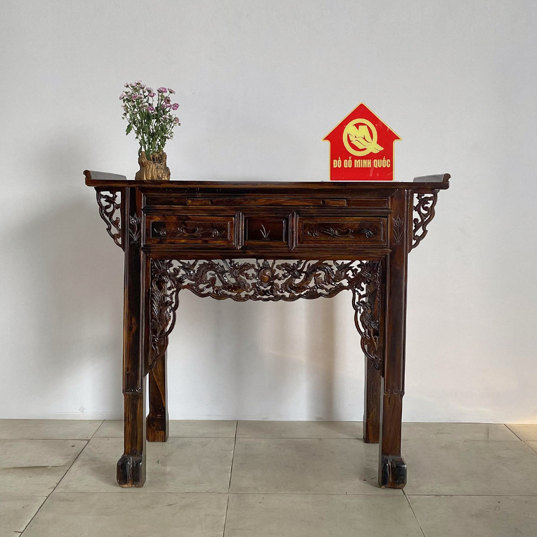 Tủ thờ ông bà gỗ Muồng một tầng