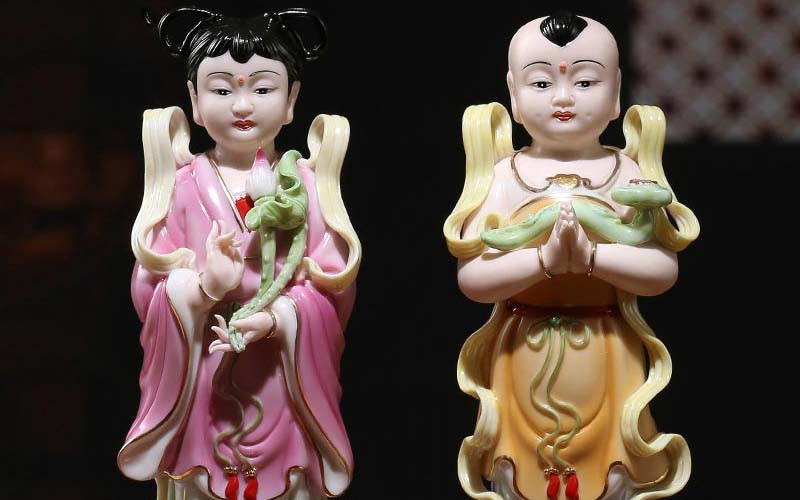 Tượng Kim Đồng Ngọc Nữ mang đến may mắn