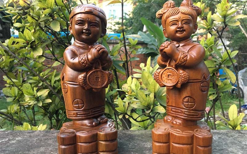 Tượng Kim Đồng Ngọc Nữ mang đến tài lộc