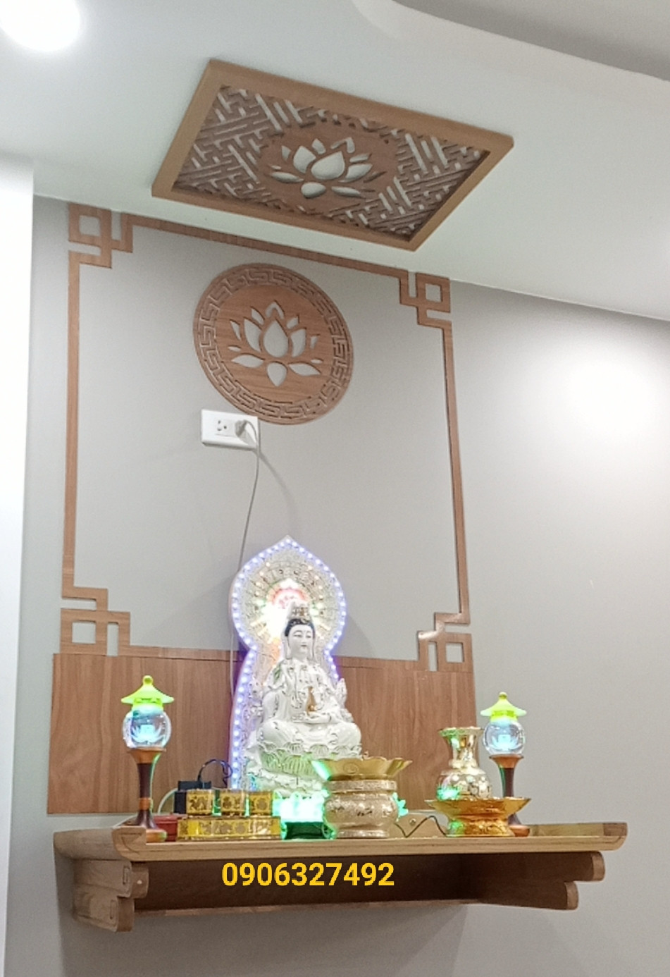 Tượng mẹ Quan Âm thờ trong nhà kích thước 48x88
