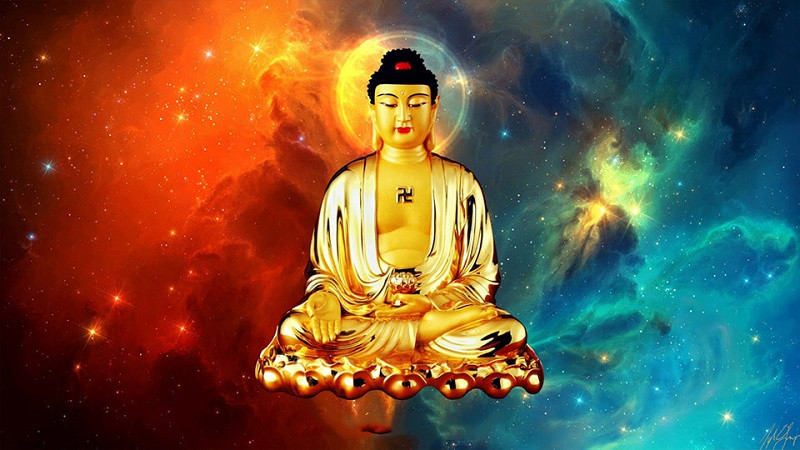 Tượng Phật A Di Đà đứng