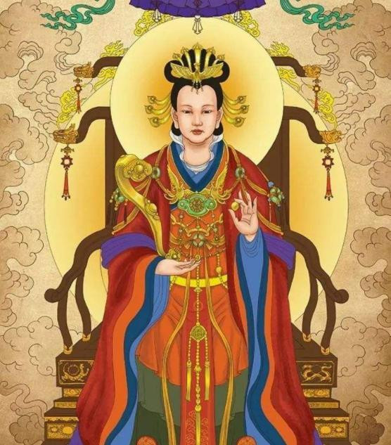 Vương Mẫu Nương Nương trong trang phục nữ thần