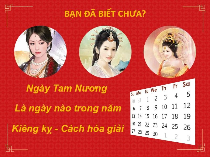 Lịch âm chỉ ra các ngày Tam Nương trong tháng, cần lưu ý khi thực hiện các việc quan trọng.