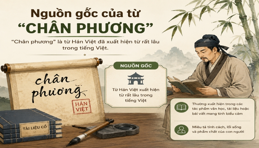 Chân phương là từ Hán Việt xuất hiện từ rất lâu trong tiếng Việt