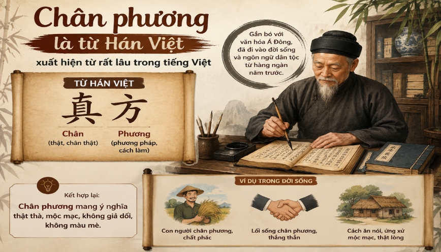 Chân phương xuất hiện nhiều trong các cuộc trò chuyện