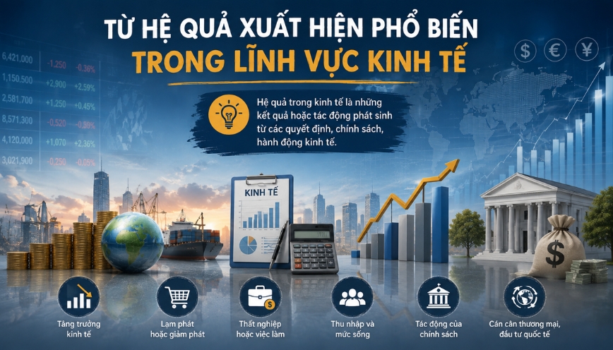 Từ hệ quả xuất hiện phổ biến trong lĩnh vực kinh tế