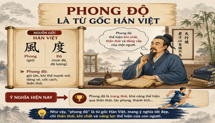 Phong độ là từ gốc Hán Việt