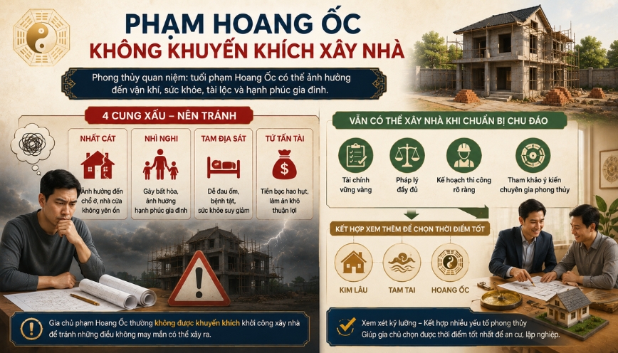 Gia chủ phạm phải hạn Hoang Ốc không khuyến khích xây nhà